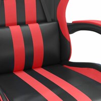 Gamestoel kunstleer zwart en rood 8