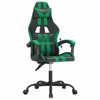 Gamestoel kunstleer zwart en groen 7