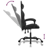 Gamestoel kunstleer zwart 6