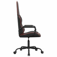 Massage gamestoel kunstleer zwart en rood 4