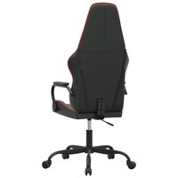 Massage gamestoel kunstleer zwart en rood 5
