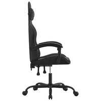 Gamestoel draaibaar kunstleer zwart 4