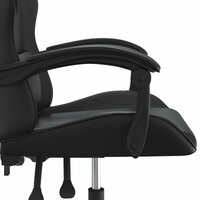 Gamestoel draaibaar kunstleer zwart 7
