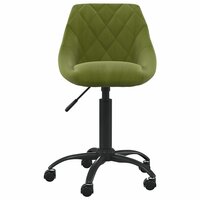 Kantoorstoel fluweel lichtgroen 2