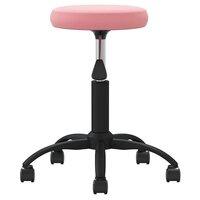 Bureaustoel fluweel roze 4