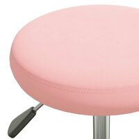 Bureaustoel fluweel roze 5