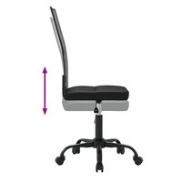 Kantoorstoel mesh stof zwart 6