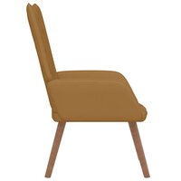 Relaxstoel fluweel bruin 4