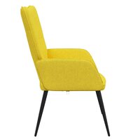 Relaxstoel stof mosterdgeel 5