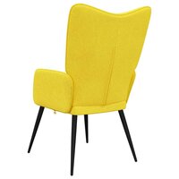Relaxstoel stof mosterdgeel 6