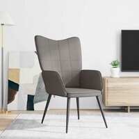 Relaxstoel stof taupe 3