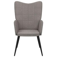Relaxstoel stof taupe 4