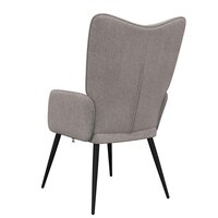 Relaxstoel stof taupe 6