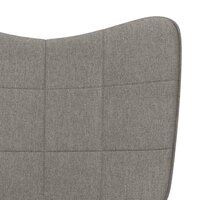 Relaxstoel stof taupe 7