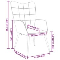 Relaxstoel stof taupe 9