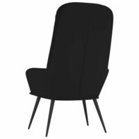 Relaxstoel fluweel zwart 5