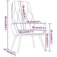 Relaxstoel fluweel zwart 8