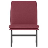 Loungestoel 52x75x76 cm stof wijnrood 3