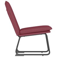 Loungestoel 52x75x76 cm stof wijnrood 4