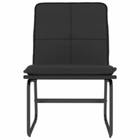 Loungestoel 54x75x76 cm kunstleer zwart 3
