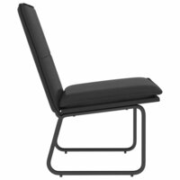 Loungestoel 54x75x76 cm kunstleer zwart 4