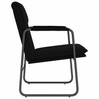 Loungestoel 55x64x80 cm stof zwart 4