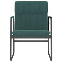 Loungestoel 55x64x80 cm stof donkergroen 3