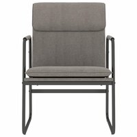 Loungestoel 55x64x80 cm stof taupe 3