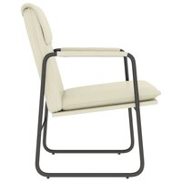 Loungestoel 55x64x80 cm kunstleer cr&amp;egrave;mekleurig 4
