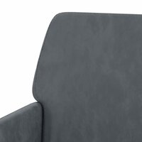 Fauteuil 62x79x79 cm fluweel donkergrijs 6
