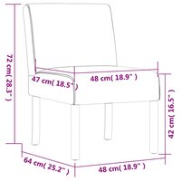 Fauteuil stof donkergrijs 8