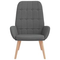 Relaxstoel stof donkergrijs 3