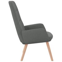 Relaxstoel stof donkergrijs 4
