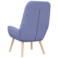 Relaxstoel stof jeansblauw 5