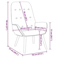 Relaxstoel stof jeansblauw 8