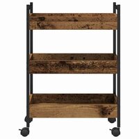 Keukentrolley Oud hout 50 x 30 x 70 cm Bewerkt hout 7