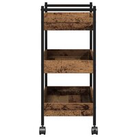 Keukentrolley Oud hout 50 x 30 x 70 cm Bewerkt hout 8