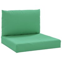 Palletkussens 2 st stof groen 2