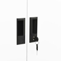 Kantoorkast 90x40x180 cm staal wit 7