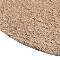 Jute placematten 6 pcs Naturel &amp;Oslash; 30 cm 100% Tossa Jute 4