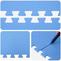 Vloermatten 40 pcs Blauw 14,4 m&amp;sup2; EVA Schuim 7
