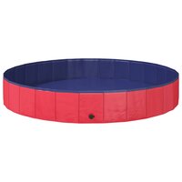 Kinderen Zwembad Rood &amp;Oslash;200 x 30 cm Dik PVC en Gelaagd Hout 2
