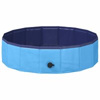 Kinderen Zwembad Blauw &amp;Oslash; 80 x 20 cm Dik PVC en Gelaagd Hout 2