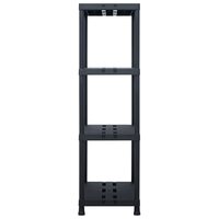 Opbergrek 220 kg 90x40x138 cm kunststof zwart 3