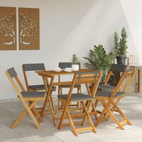 Bistrostoelen voor buiten 6 pcs Donkergrijs 40 x 53 x 80 cm 3