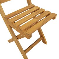 Bistrostoelen voor buiten 6 pcs Naturel Massief Acaciahout 9