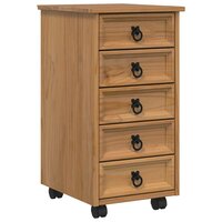 Rolkast met lades CORONA Massief grenenhout en engineered wood 2