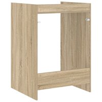 Wasmachinekast met opslag Sonoma 67,5 x 62 x 97 cm Bewerkt hout 7
