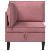 Bank met opslag Roze Fluweel 5