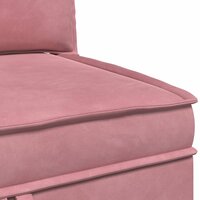 Bank met opslag Roze Fluweel 8